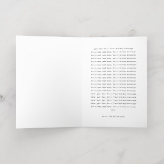 Folk Frame Foil Holiday Card