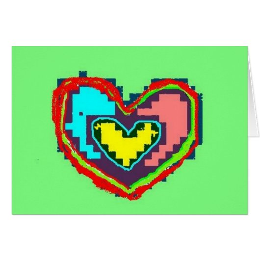 Folk Heart Cards (Front Horizontal)