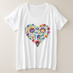 Folk heart 💖 new plus size T-Shirt