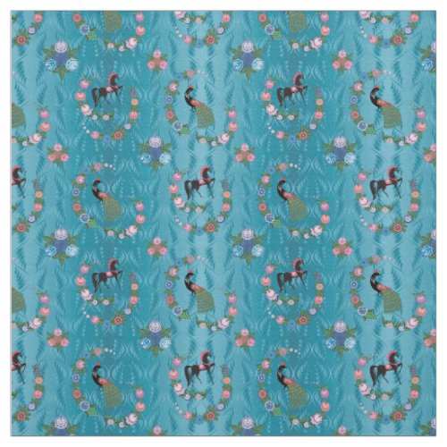 Folk Hungarian Pattern Fabric