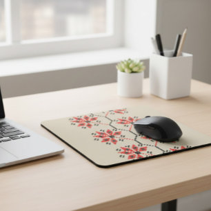 Folk-Inspired Desk Accessory Mouse Pad