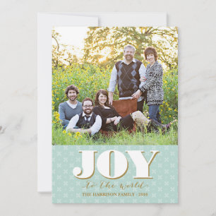 Folk Joy Christmas Card Holiday Photo Card