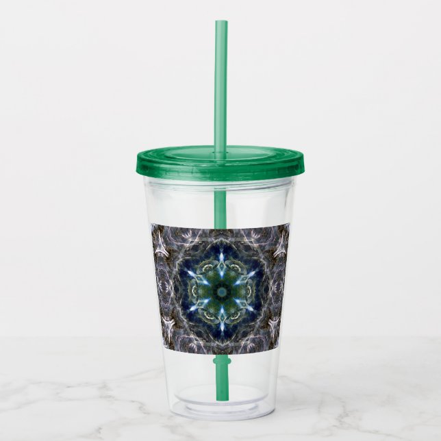 Folk Mandala  Acrylic Tumbler (Front)
