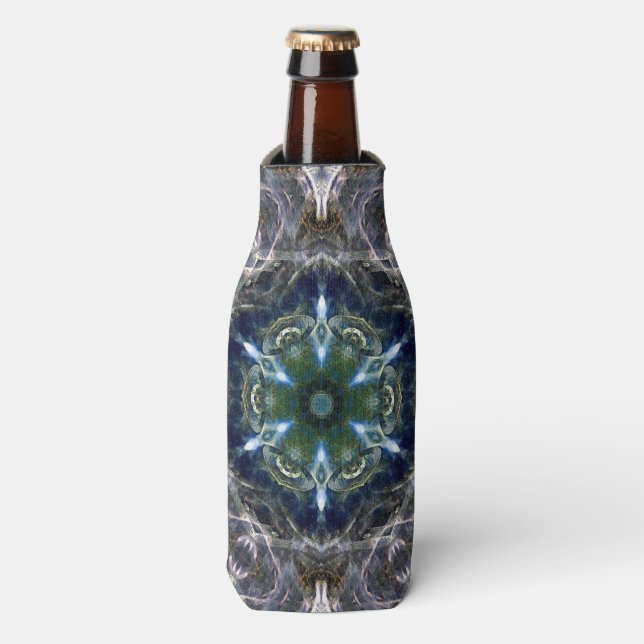 Folk Mandala  Bottle Cooler (Bottle Front)