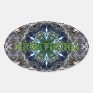 Folk Mandala Classic Round Sticker