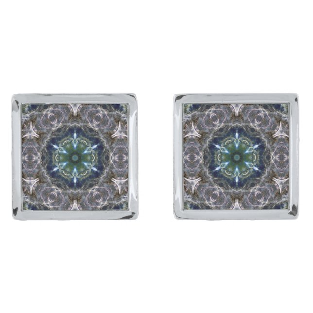 Folk Mandala  Cufflinks (Front)