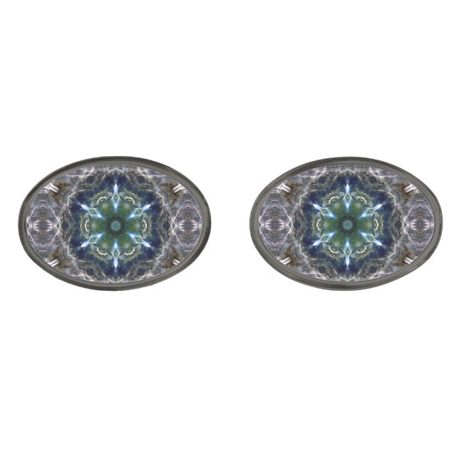 Folk Mandala  Cufflinks (Front)