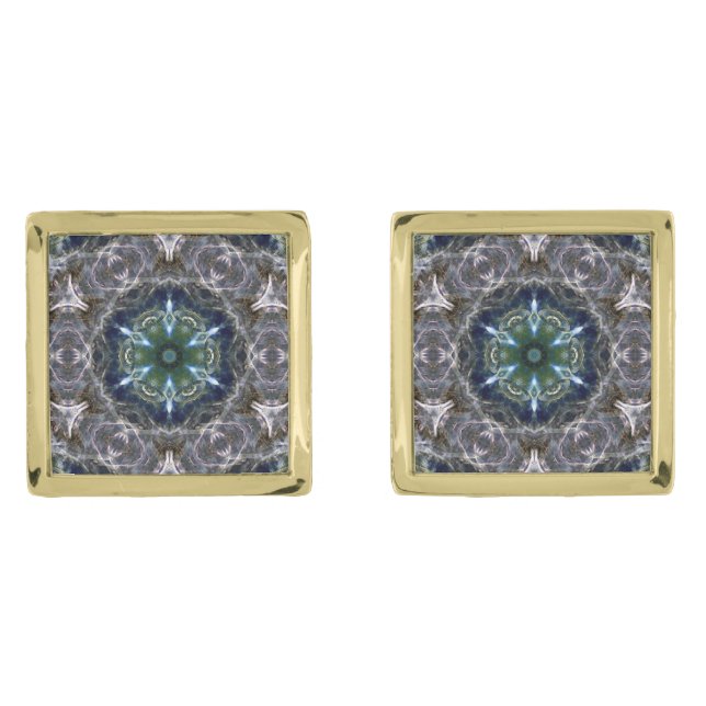 Folk Mandala  Cufflinks (Front)