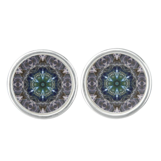 Folk Mandala  Cufflinks (Front)