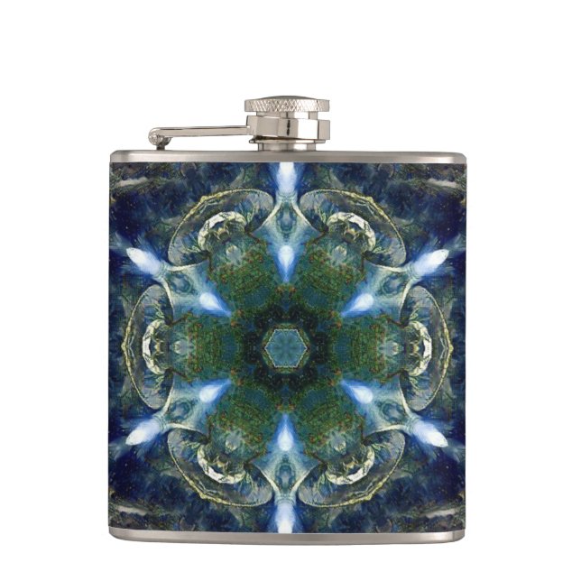 Folk Mandala  Flask (Front)