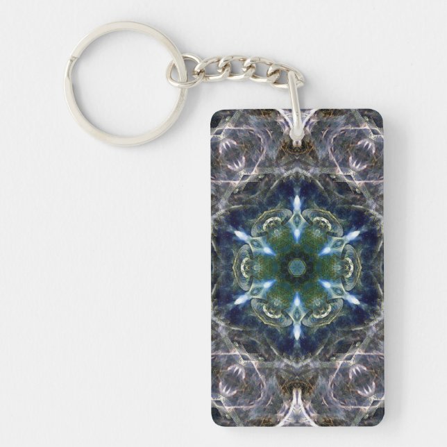 Folk Mandala  Keychain (Front)