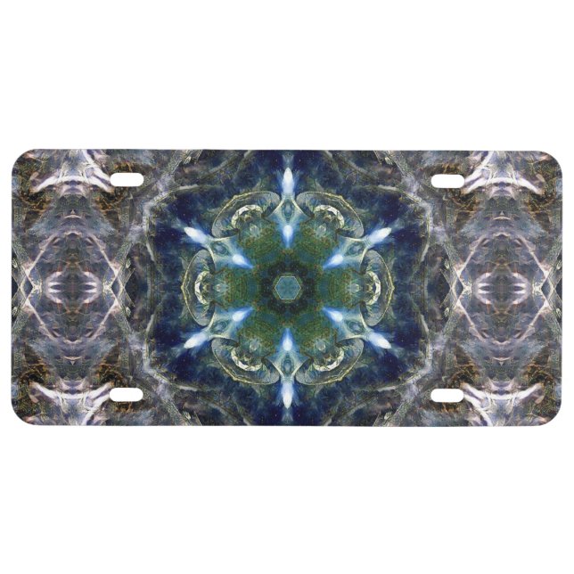 Folk Mandala  License Plate (Front)