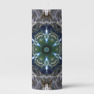 Folk Mandala  Pillar Candle