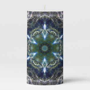 Folk Mandala Pillar Candle