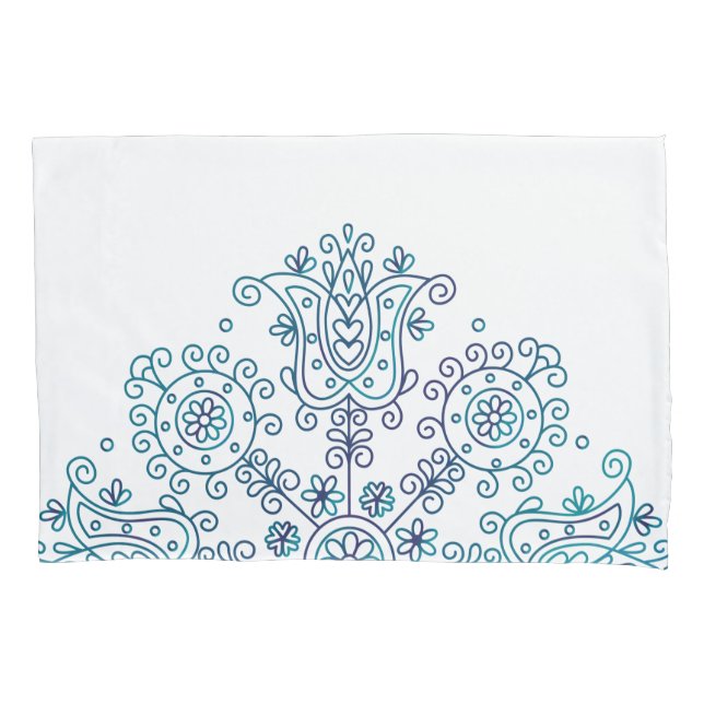 Folk Mandala Pillow Case (Front)