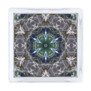 Folk Mandala Silver Finish Lapel Pin