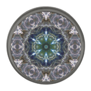 Folk Mandala Silver Finish Lapel Pin