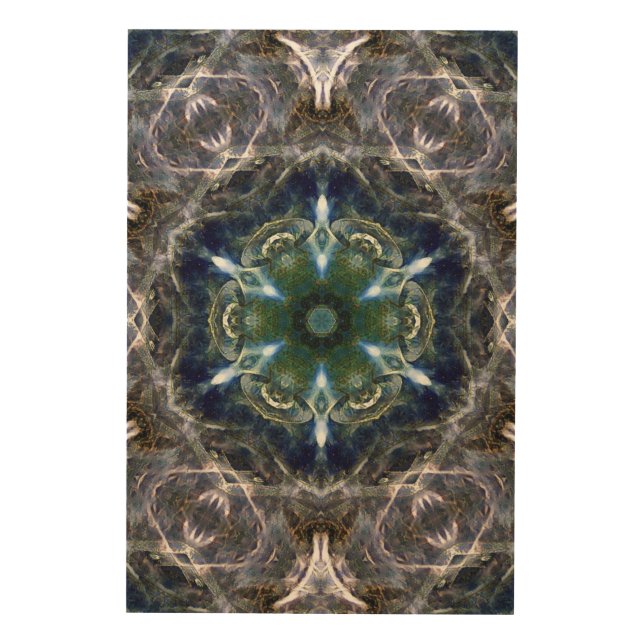 Folk Mandala  Wood Wall Art (Front)