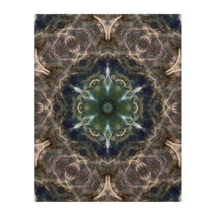 Folk Mandala  Wood Wall Art