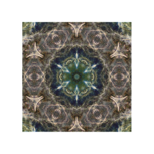 Folk Mandala  Wood Wall Art