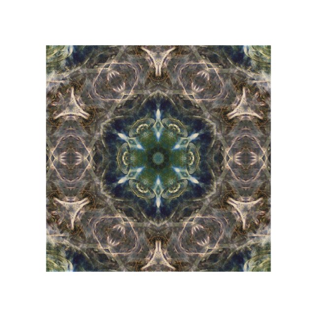 Folk Mandala  Wood Wall Art (Front)