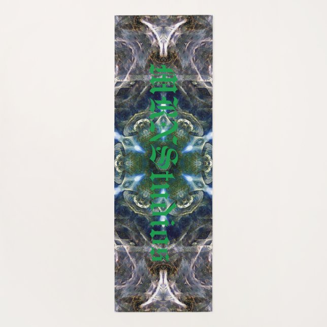 Folk Mandala  Yoga Mat (Back)