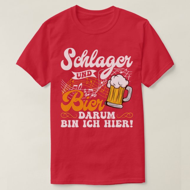Folk Music Party Festival Outfit German Hits 9 T-Shirt (Design Front)