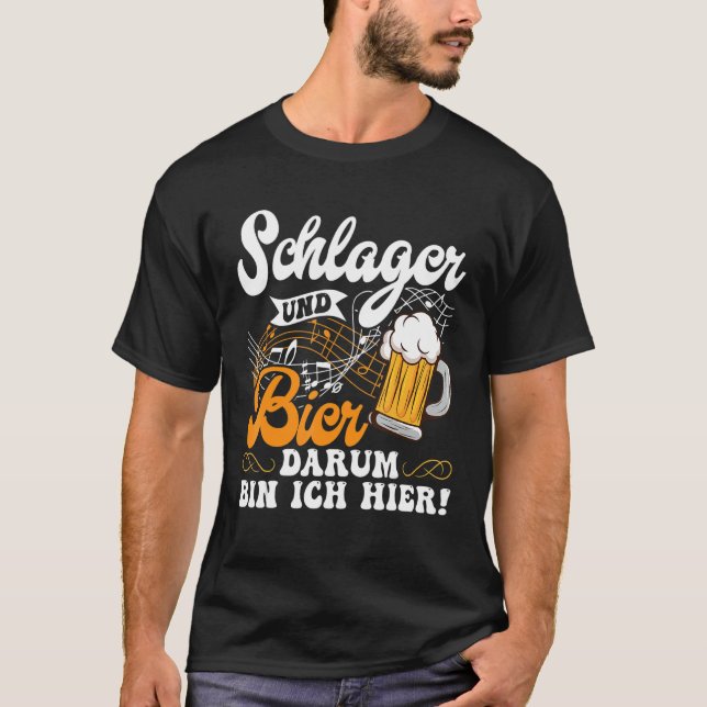 Folk Music Party, Village Festival Outfit German H T-Shirt (Front)