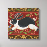 Folk Rabbit Canvas Print