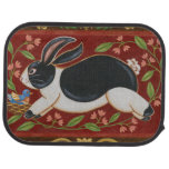Folk Rabbit Car Mat
