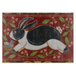 Folk Rabbit Cutting Board
