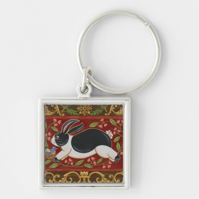 Folk Rabbit Keychain (Front)