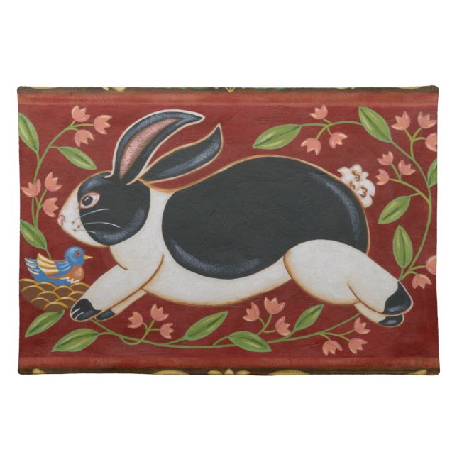 Folk Rabbit Placemat (Front)
