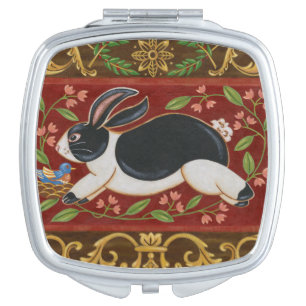 Folk Rabbit Vanity Mirror