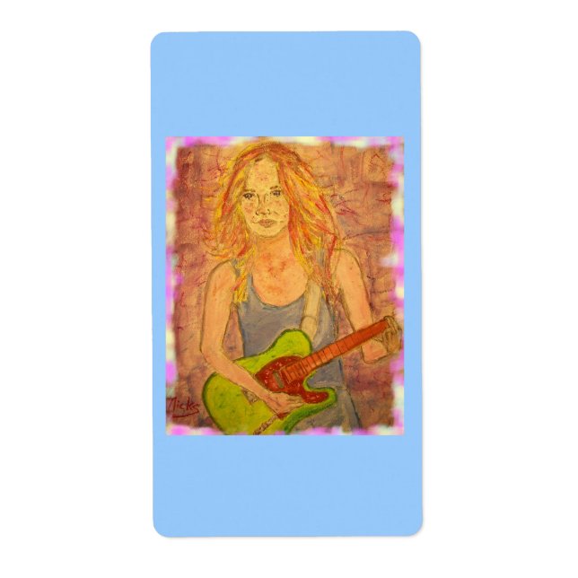 folk rock girl label (Front)