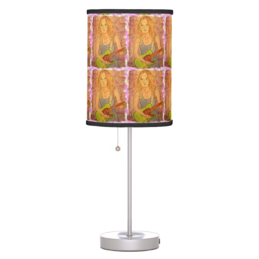 folk rock girl table lamp (Right)