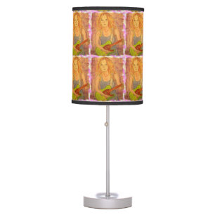 folk rock girl table lamp