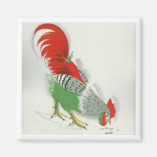 Folk Rooster #2 Magnet