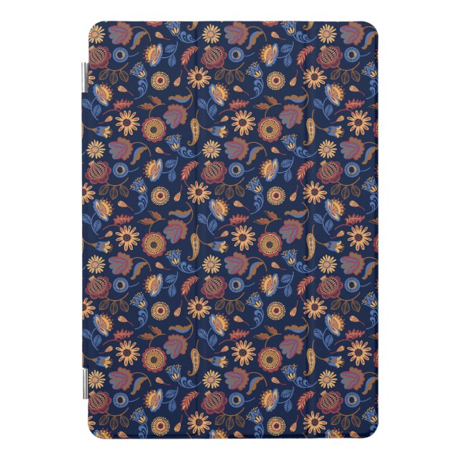 Folk Rustic Floral iPad Pro Cover (Front)