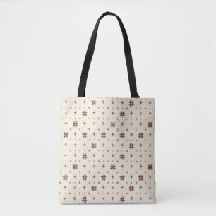 Folk Star Symbol Seamless Pattern Tote Bag