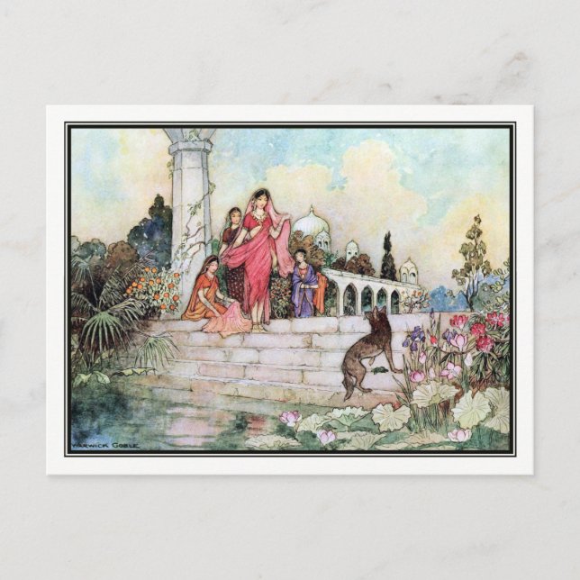 Folk Tales of Bengal by Warwick Goble Postcard (Front)