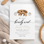 Folk Woodland Bear Bearly Wait Baby Shower Invitation<br><div class="desc">Folk Woodland Bear Bearly Wait Baby Shower Invitation - perfect for gender neutral rustic or woodland baby showers.</div>