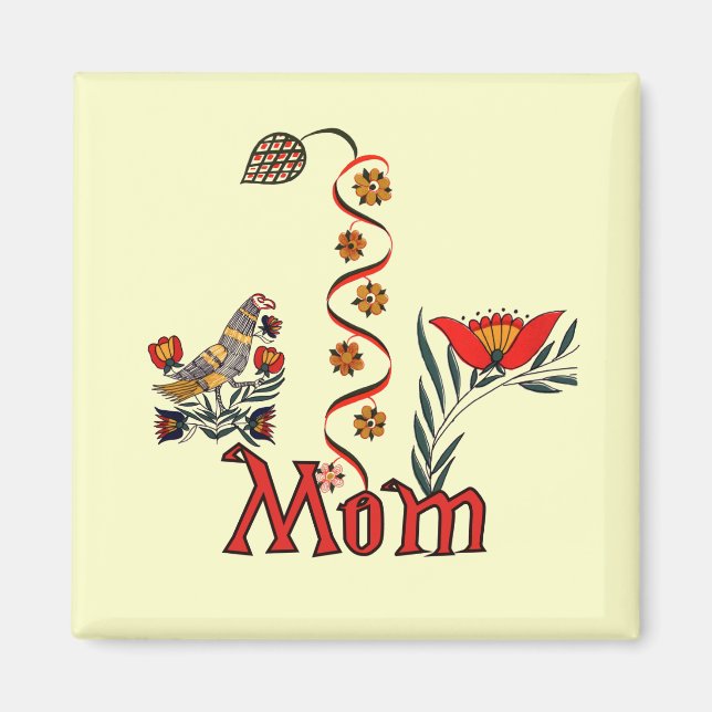 Folkart Mom T-shirts and Gifts Magnet (Front)