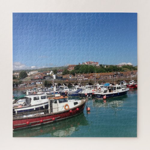 Folkestone Harbour and Fishing Boats Jigsaw Puzzle