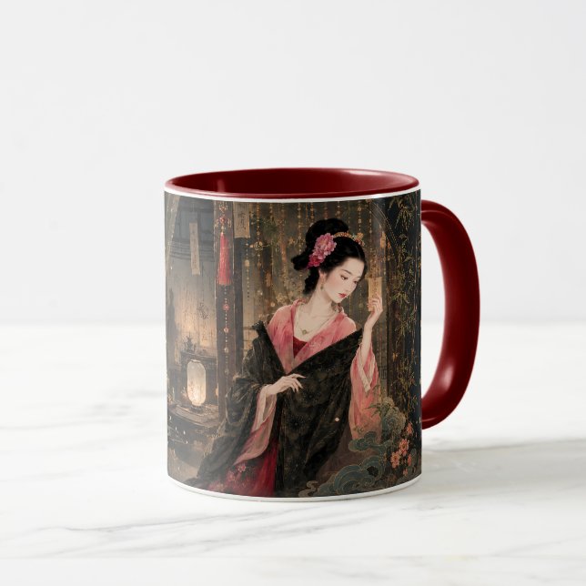 Folklore Aesthetic Art Featuring Romance. Mug (Front Right)