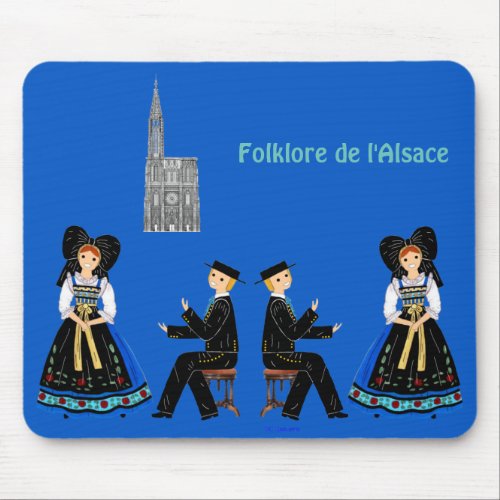 Folklore de lAlsace France Mouse Pad