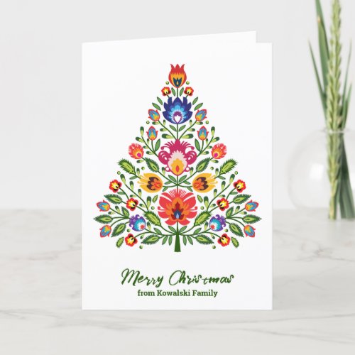 Folklore Enchantment A Lowicz_inspired Christmas Holiday Card