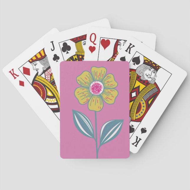 Folklore Flower Poker Cards (Back)