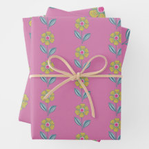 Folklore Flower Wrapping Paper