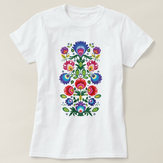 Folklore flowers, mix of colours 6 T-Shirt (Design Front)